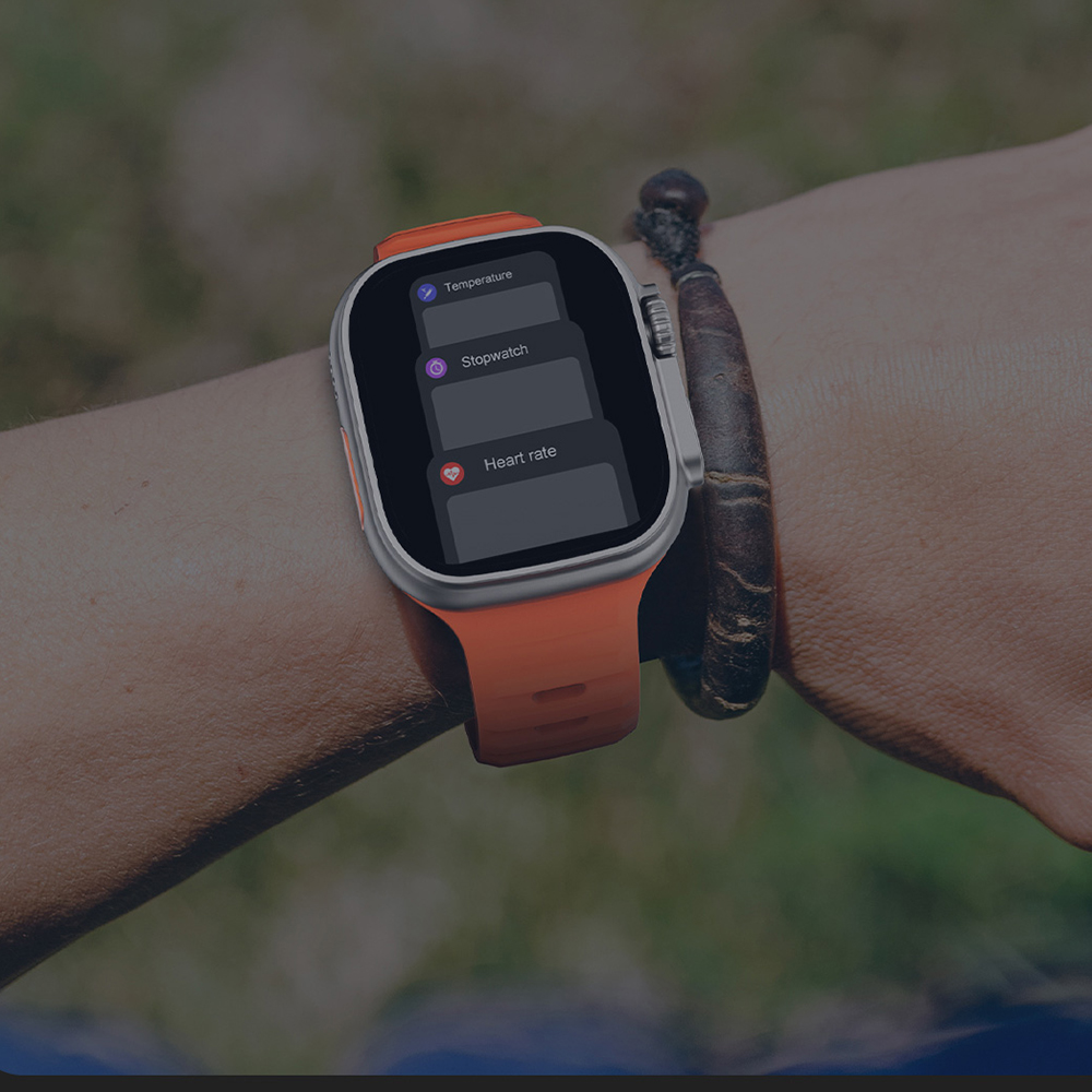 zegarek Hagen HC4514564564-SET Smartwatch HC45 czarny męski z barometr Smartwatch - miniatura 3