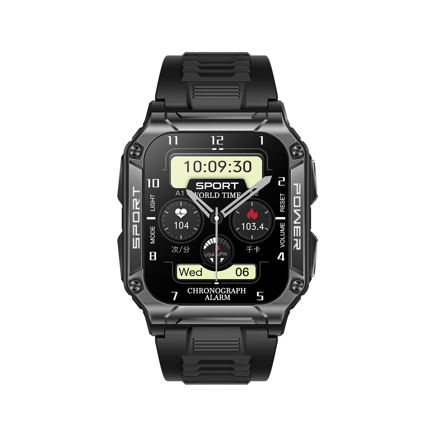 zegarek Hagen HC4824534 Smartwatch HC48 czarny męski z kompas Hagen - miniatura 2