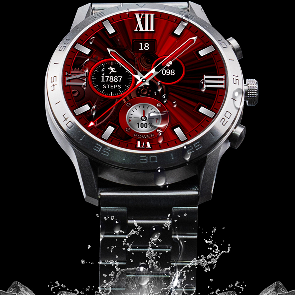 zegarek Hagen HC581111411534-SET Smartwatch HC58 srebrny + pasek męski z krokomierz Smartwatch - miniatura 12