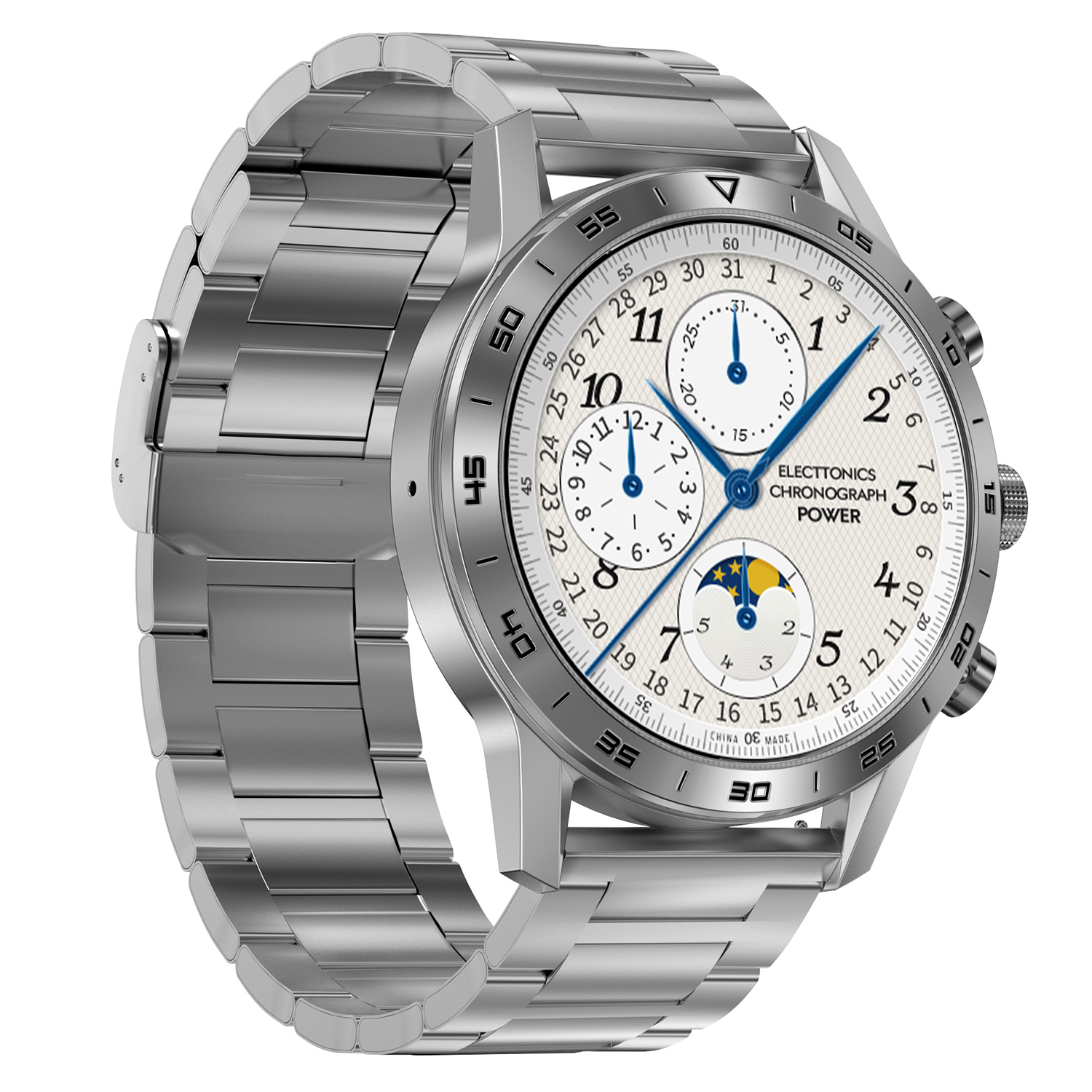 zegarek Hagen HC581111411534-SET Smartwatch HC58 srebrny + pasek Smartwatch z tworzywa sztucznego - miniatura 3