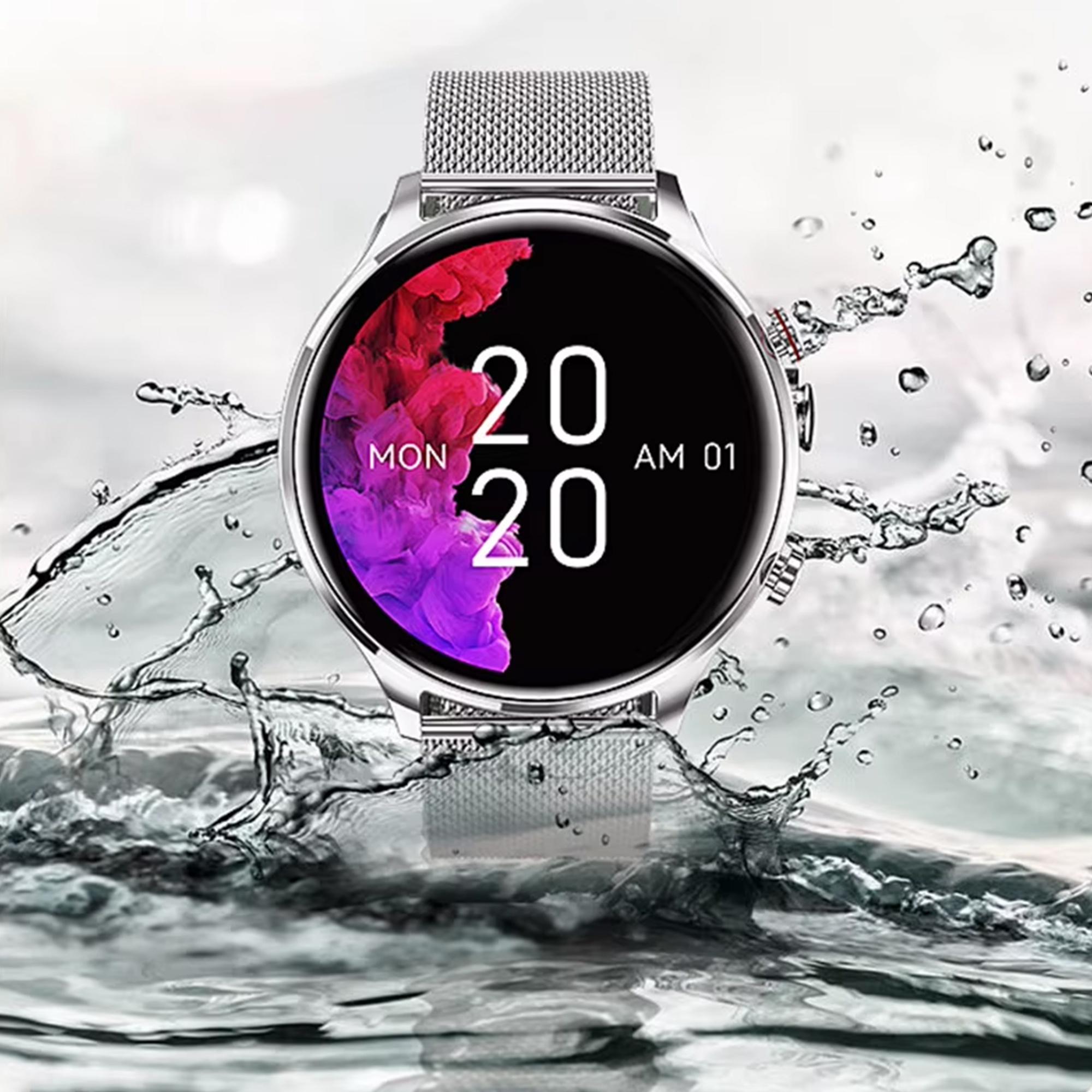 zegarek Hagen HC7811111115311-SET Smartwatch HC78 Srebrny Srebrny męski z krokomierz Smartwatch - miniatura 3
