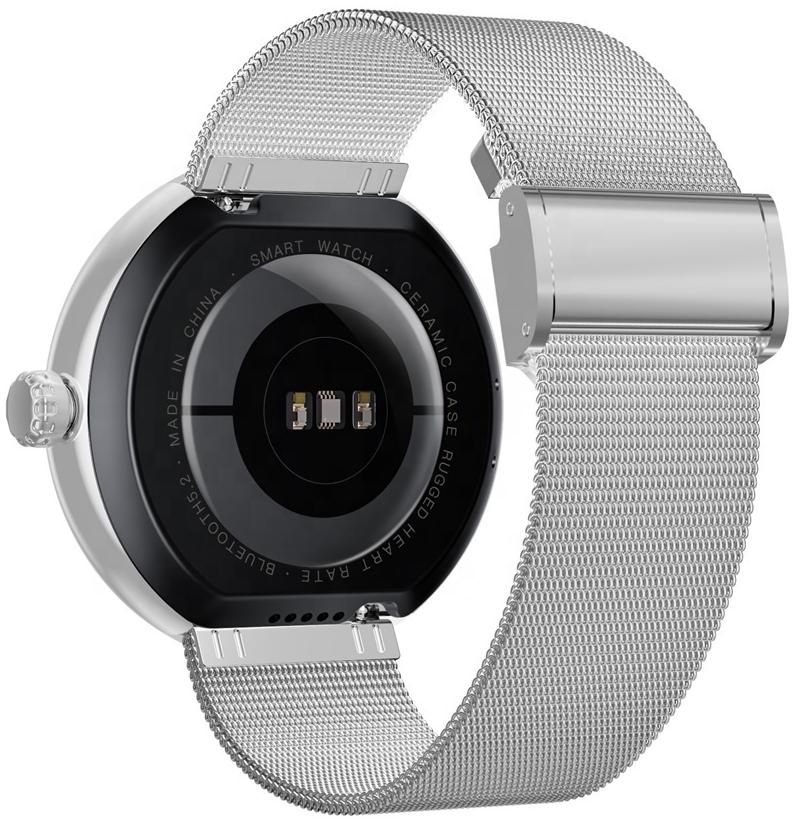 zegarek Hagen HC8311114115312-SET Smartwatch HC83 Srebrny + srebrny pasek damski z krokomierz Smartwatch - miniatura 3