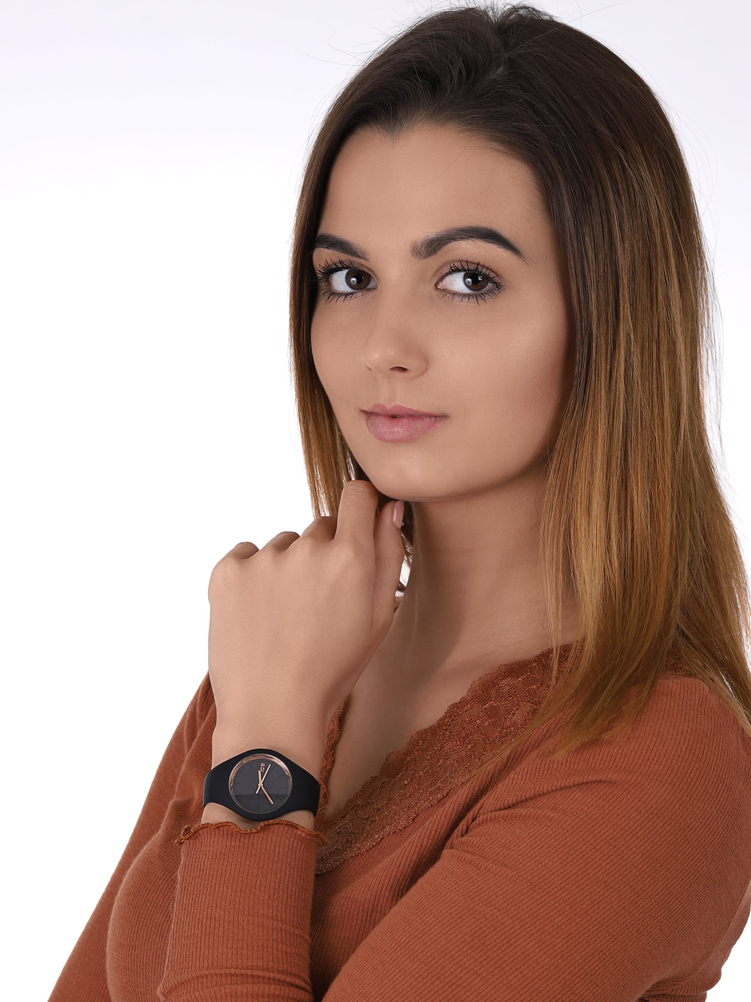 zegarek ICE Watch ICE.000979 kwarcowy damski Ice-Glam ICE glam black rose-glod rozm. S