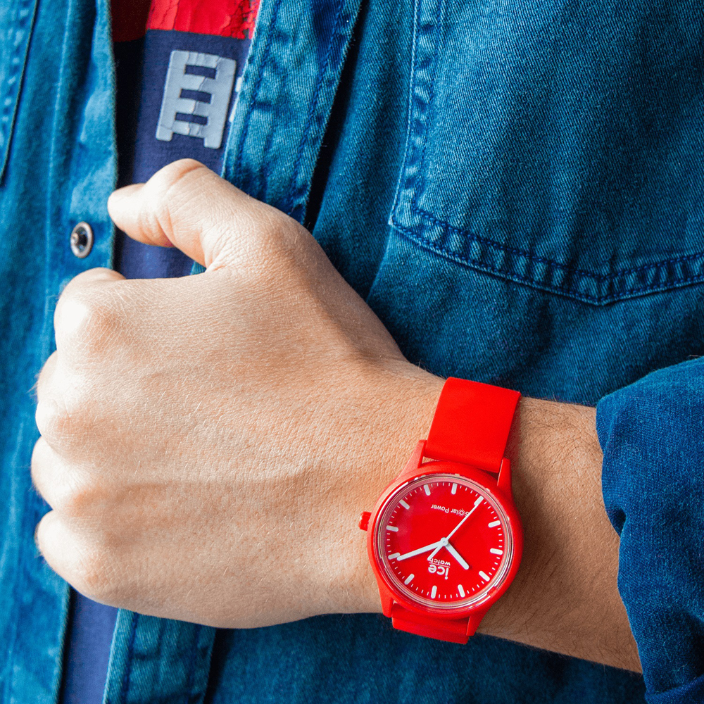 ICE Watch ICE.017765 zegarek czerwony klasyczny ICE-Solar Power pasek - miniatura 8