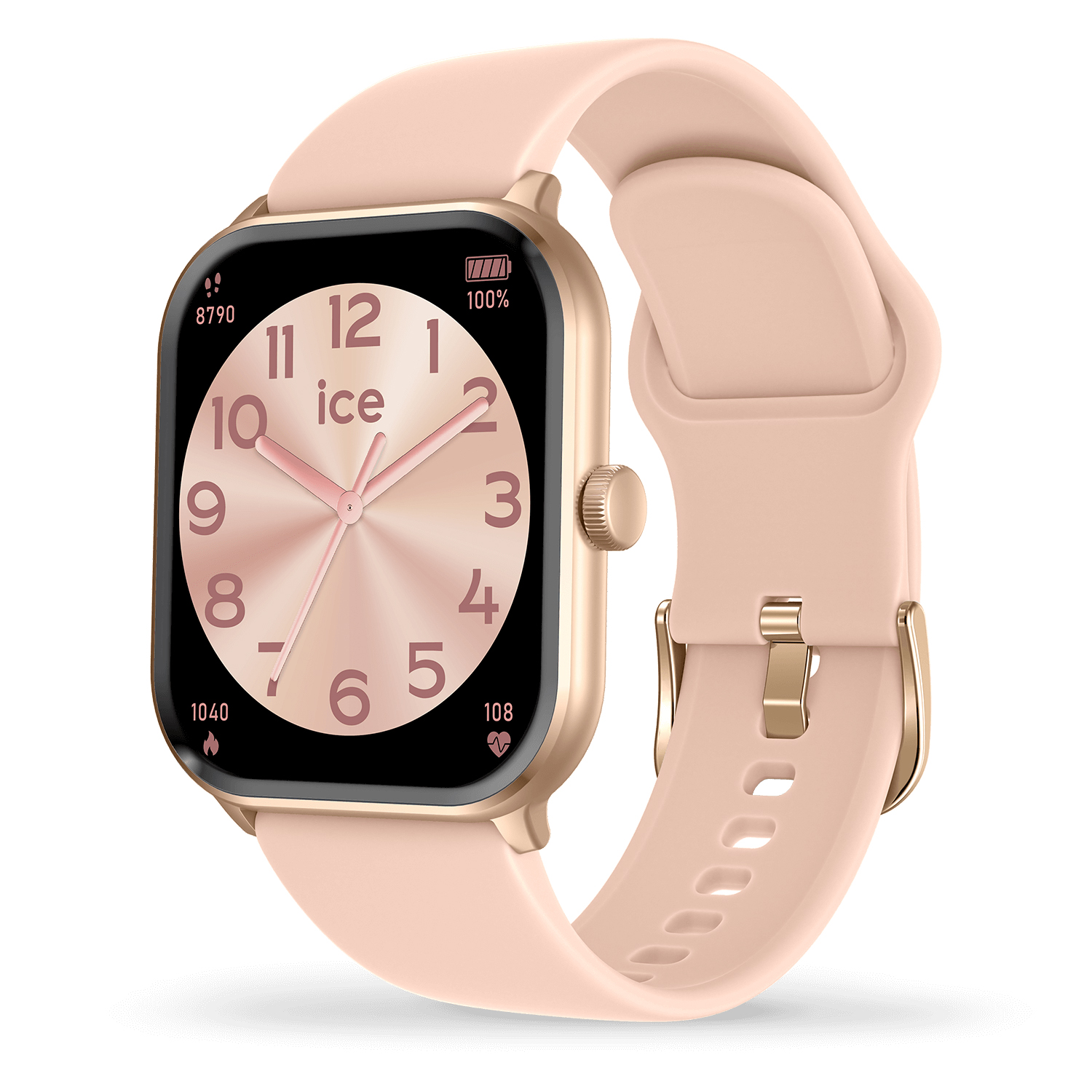 zegarek ICE Watch ICE021414 ICE Smart One - Rose-Gold nude pink Rozm M damski z krokomierz ICE-Smart one - miniatura 3