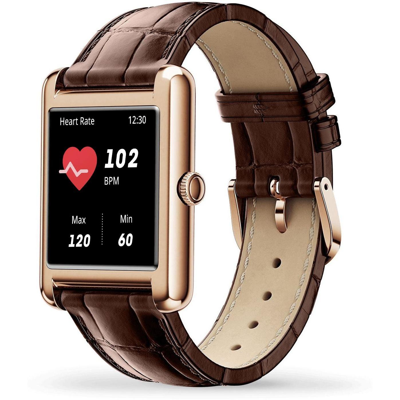 zegarek ICE Watch ICE025382 kwarcowy damski ICE-Smart ICE Smart - TKS 20 Rectangular Rose-Gold Brown rozm M