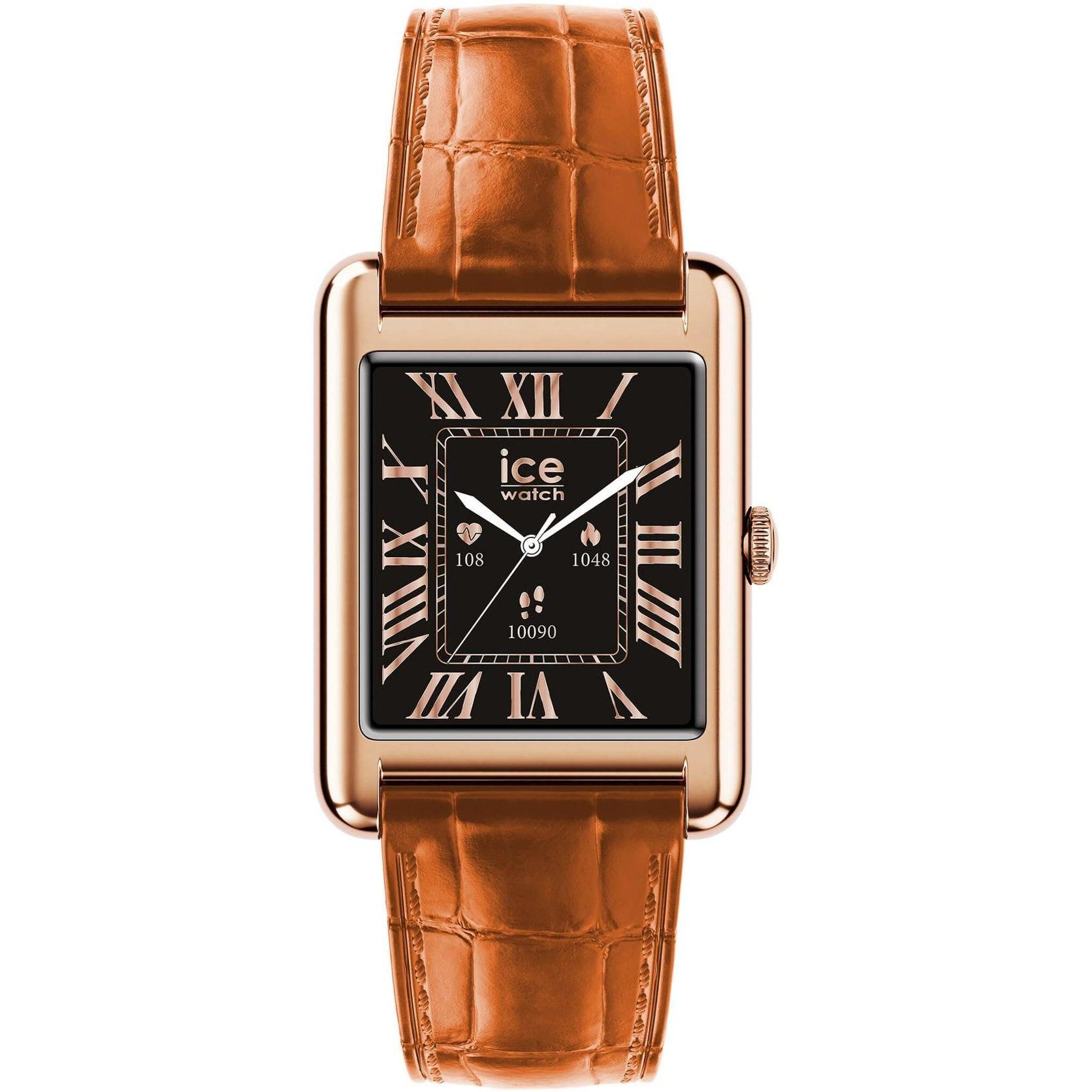 zegarek ICE Watch ICE025383 kwarcowy damski ICE-Smart ICE Smart - TKS 20 Rectangular Rose-Gold Cognac rozm M - miniatura 2