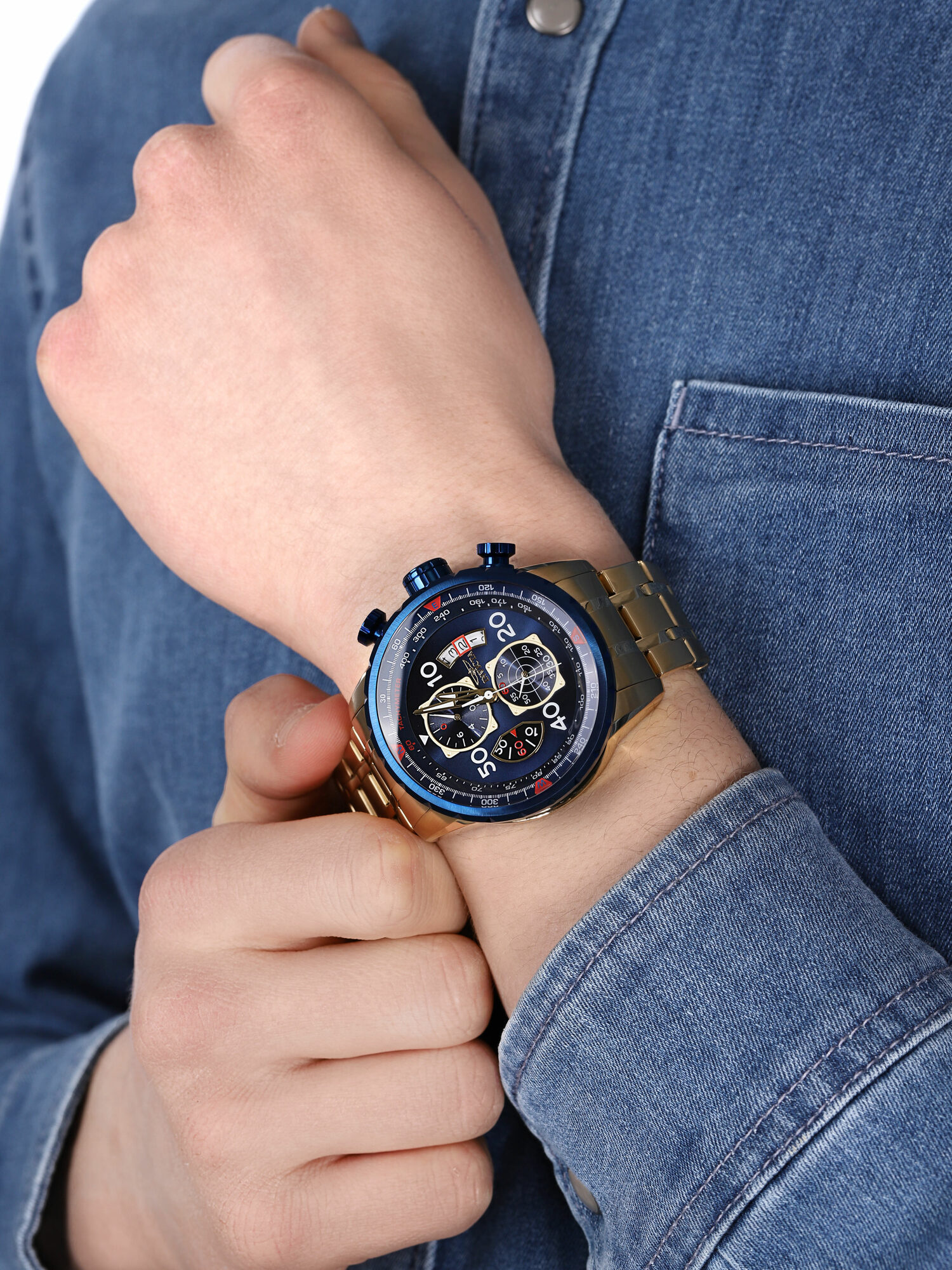 zegarek Invicta 19173 złoty Aviator - miniatura 3