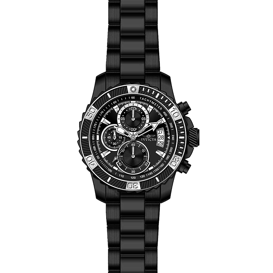 Invicta 22417 zegarek czarny sportowy Pro Diver bransoleta - miniatura 5