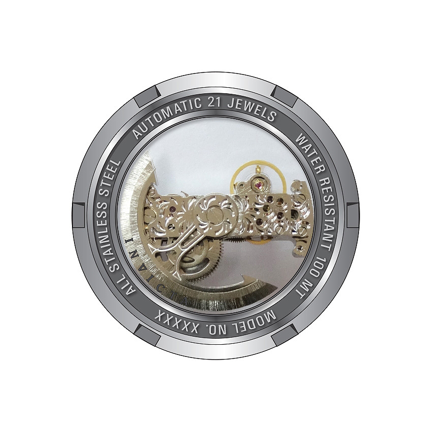 Invicta 24594 zegarek srebrny klasyczny Russian Diver pasek - miniatura 5