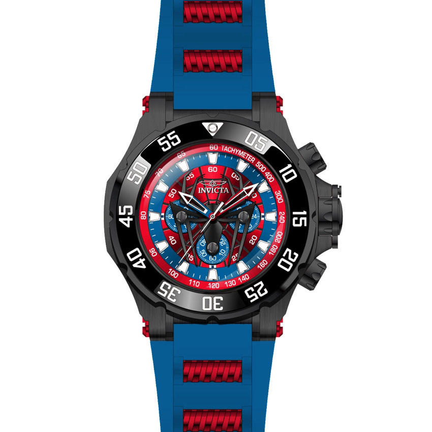 Invicta 25689 zegarek czarny sportowy Marvel pasek - miniatura 5