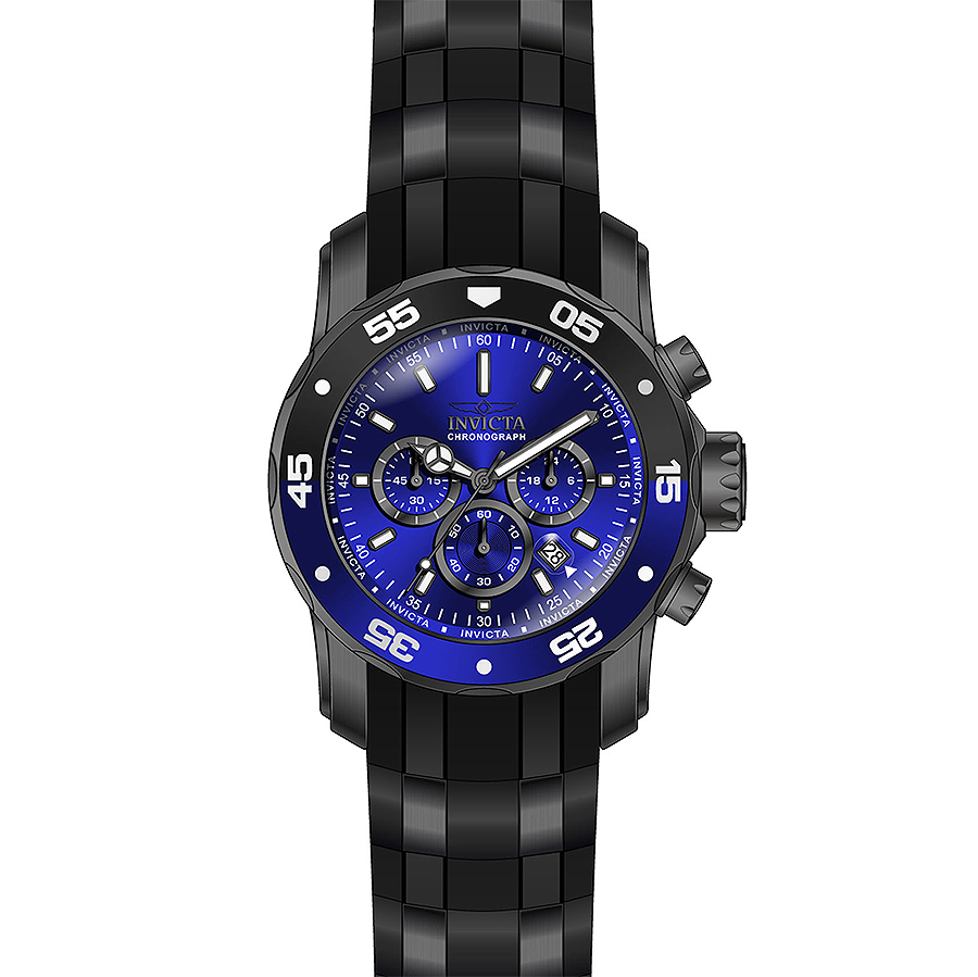 Invicta 26128 zegarek czarny sportowy Pro Diver pasek - miniatura 5