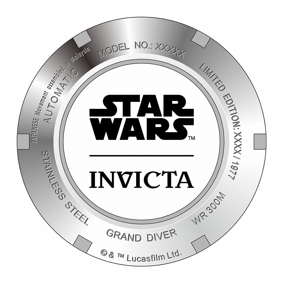 zegarek Invicta 26161 automatyczny męski Star Wars STAR WARS - miniatura 6