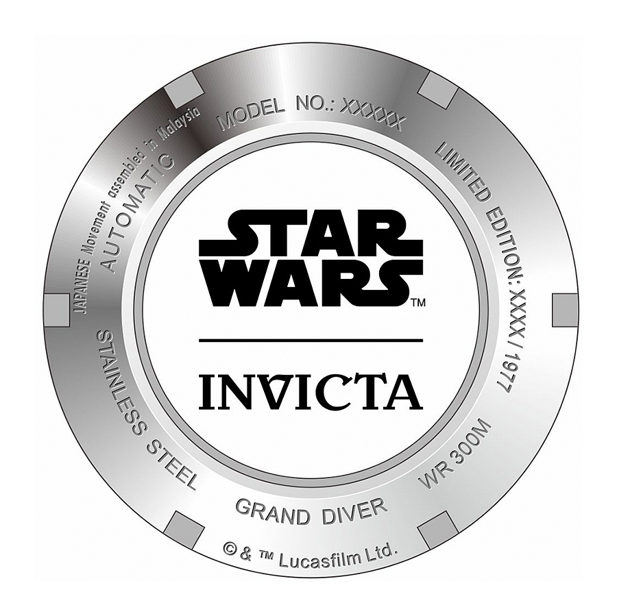 zegarek Invicta 26164 automatyczny męski Star Wars STAR WARS - miniatura 6
