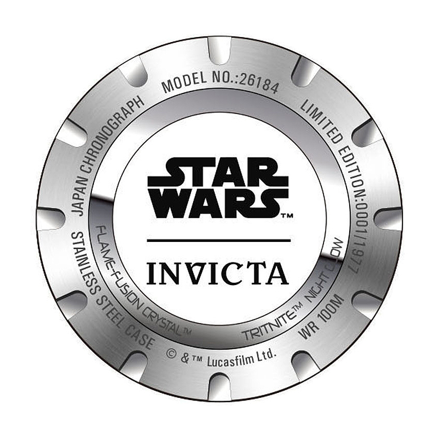 Invicta 26184 zegarek srebrny sportowy Star Wars pasek - miniatura 5