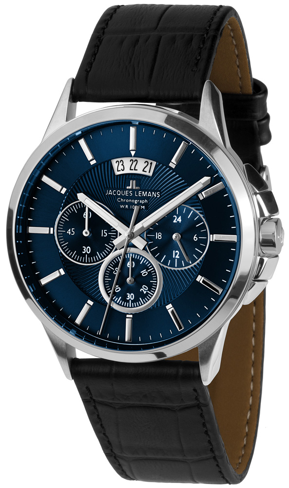 zegarek Jacques Lemans 1-1542G męski z chronograf Classic - miniatura 2