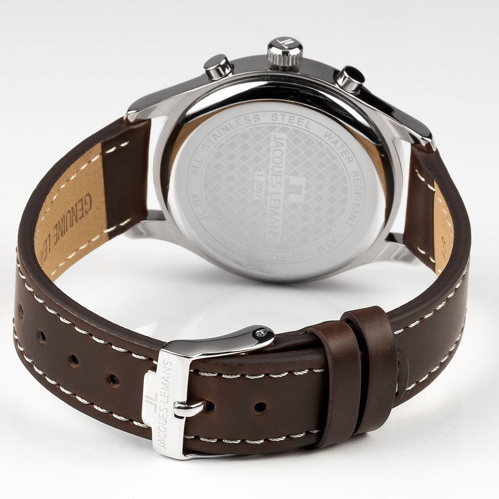 zegarek Jacques Lemans 1-2067D męski z chronograf Retro Classic - miniatura 3
