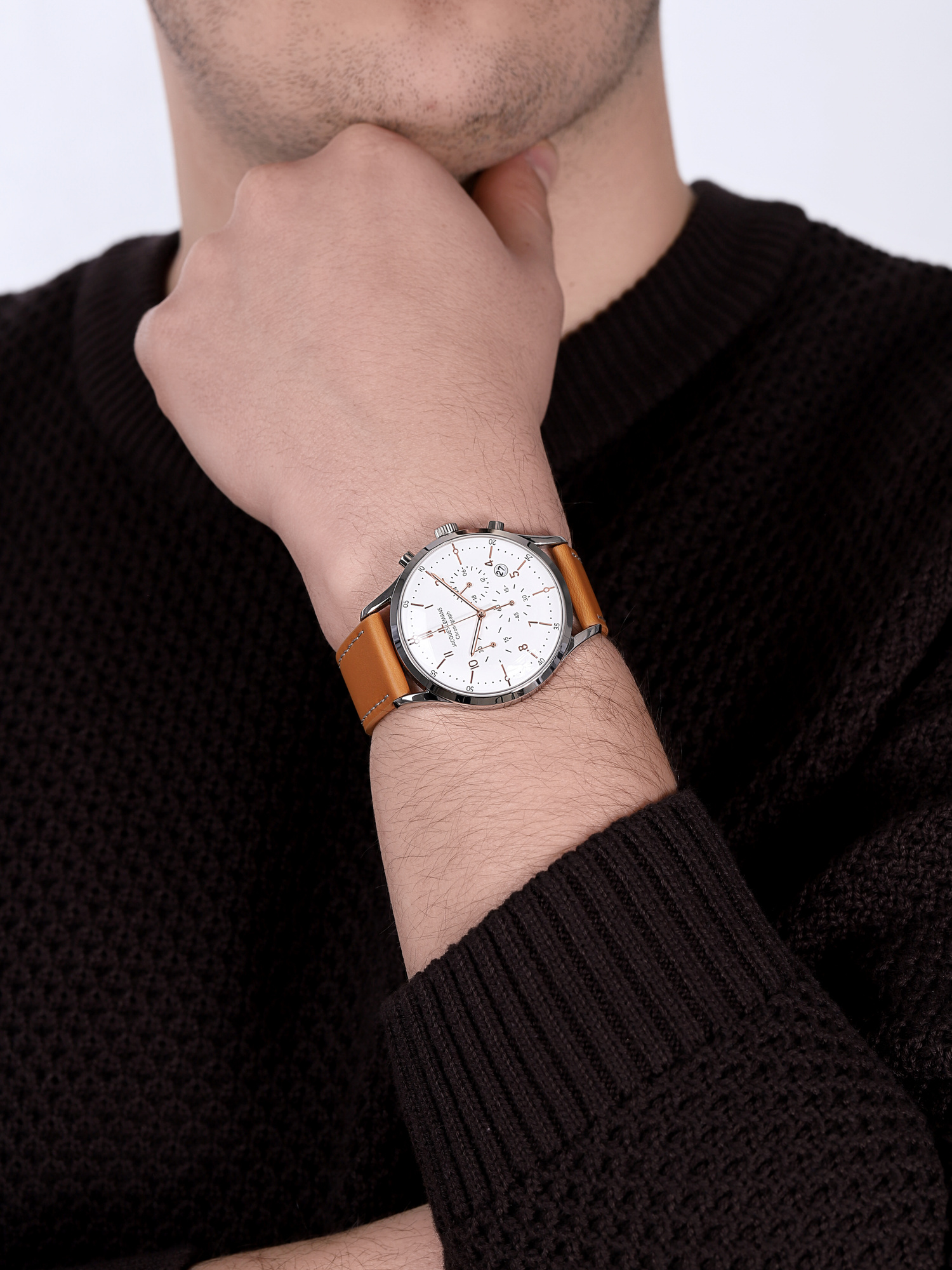 zegarek Jacques Lemans 1-2068P srebrny Retro Classic - miniatura 3
