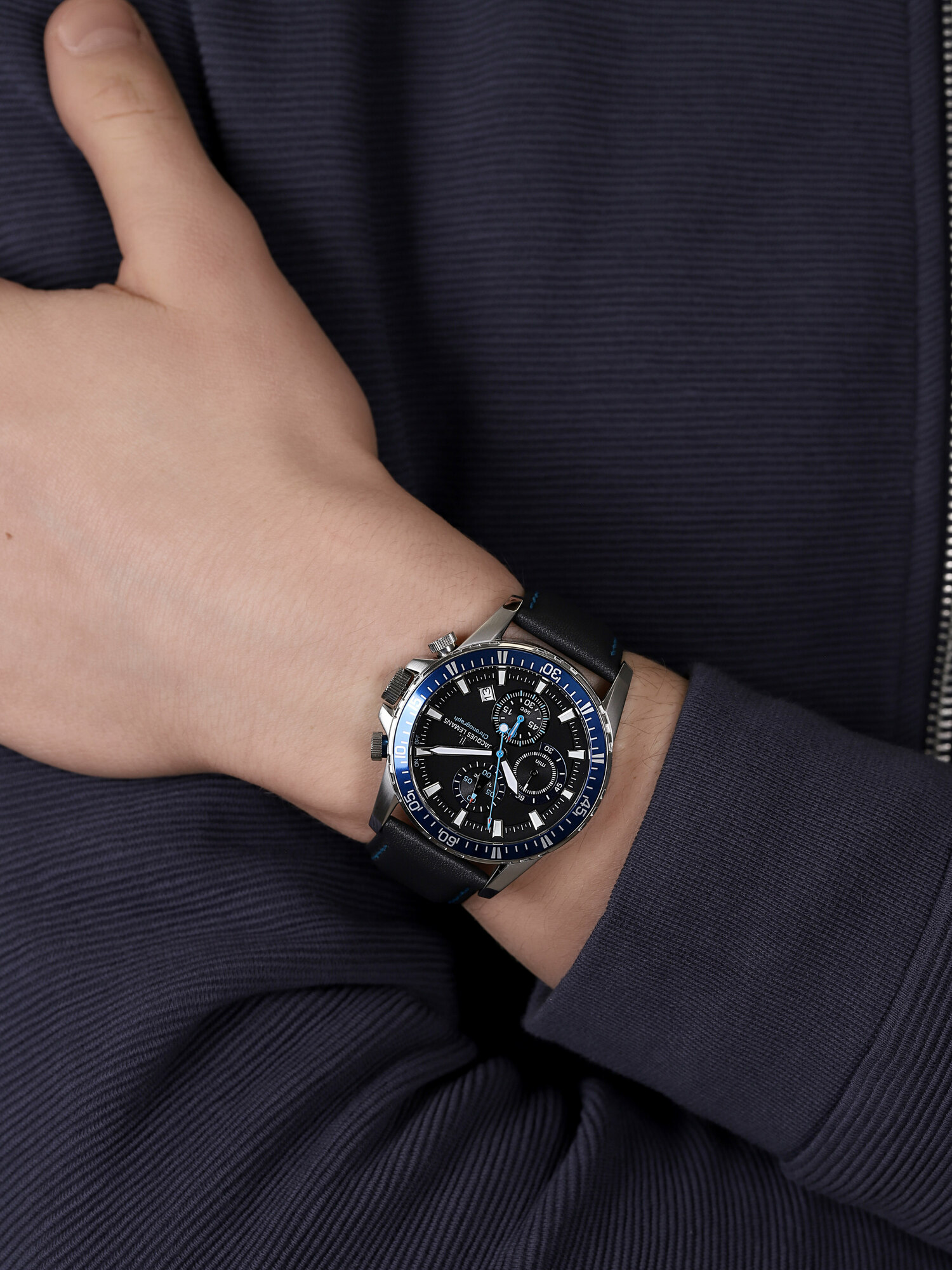 zegarek Jacques Lemans 1-2088B męski z chronograf Sport - miniatura 3