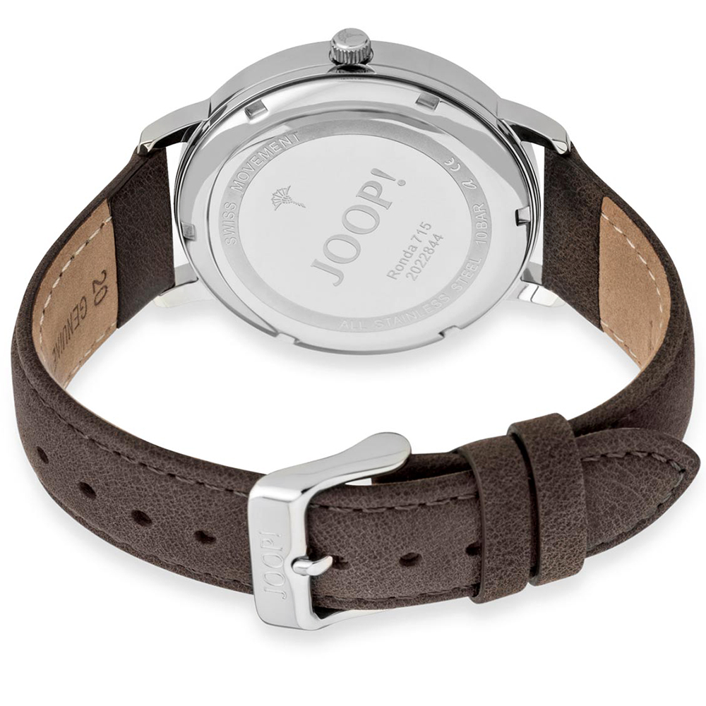 Joop 2022844 zegarek srebrny klasyczny Pasek pasek - miniatura 5