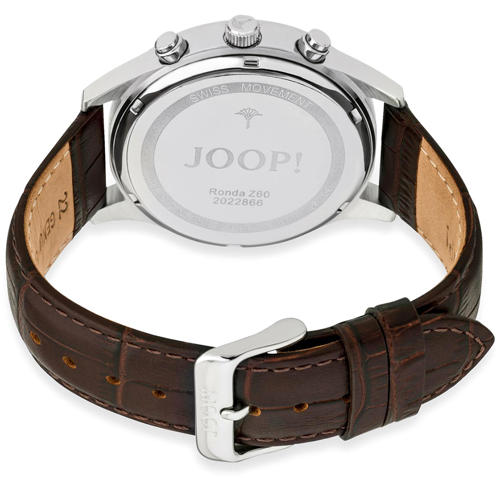Joop 2022866 zegarek srebrny klasyczny Pasek pasek - miniatura 5