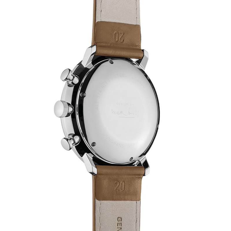 zegarek Junghans 027/4501.04 Max Bill Chronoscope męski z chronograf Max Bill - miniatura 3