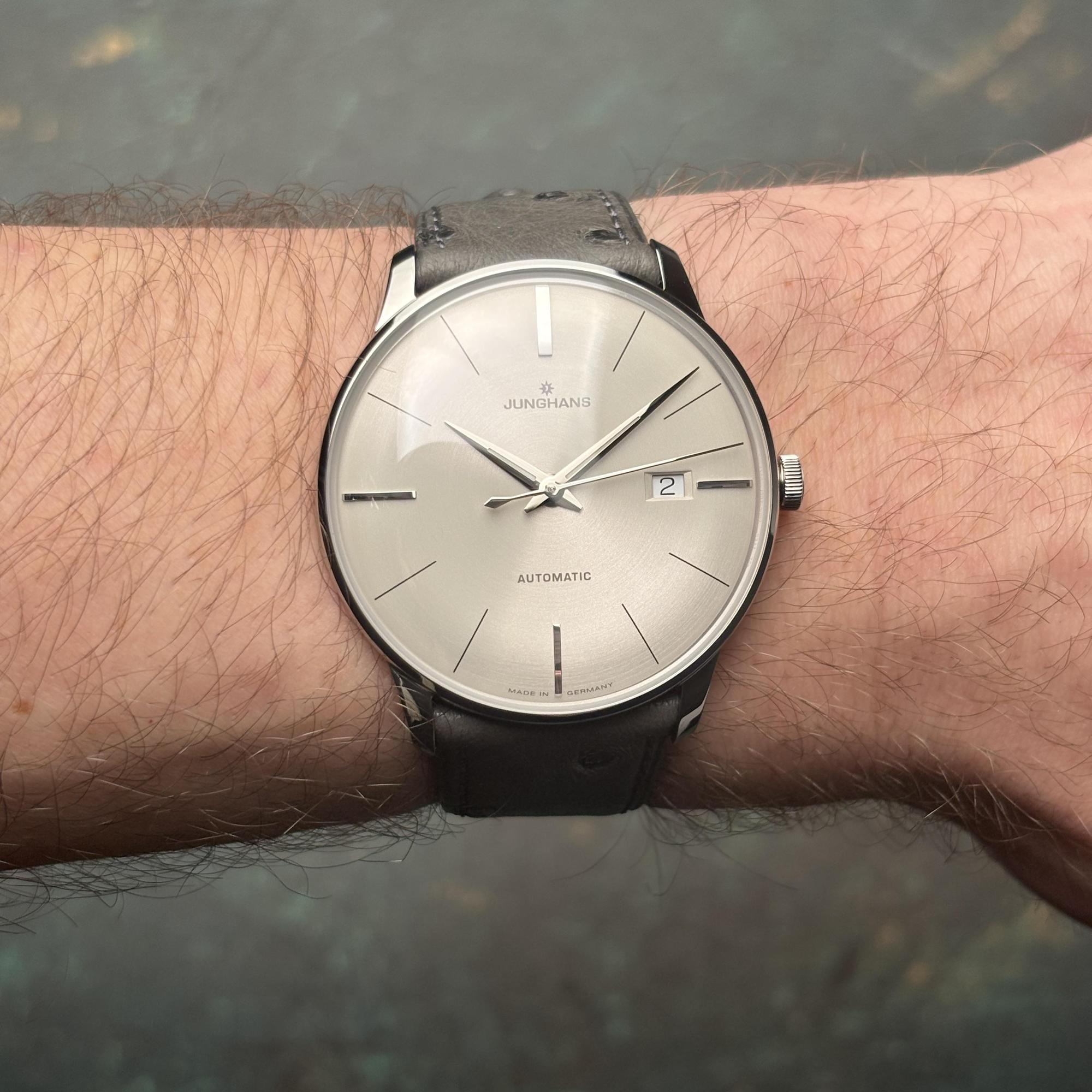 zegarek Junghans 27-441602 srebrny Meister