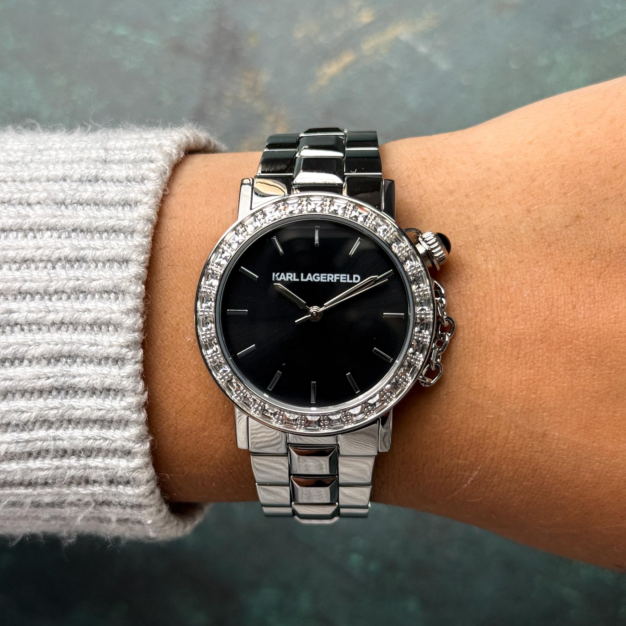zegarek Karl Lagerfeld R0553100507 srebrny Damskie