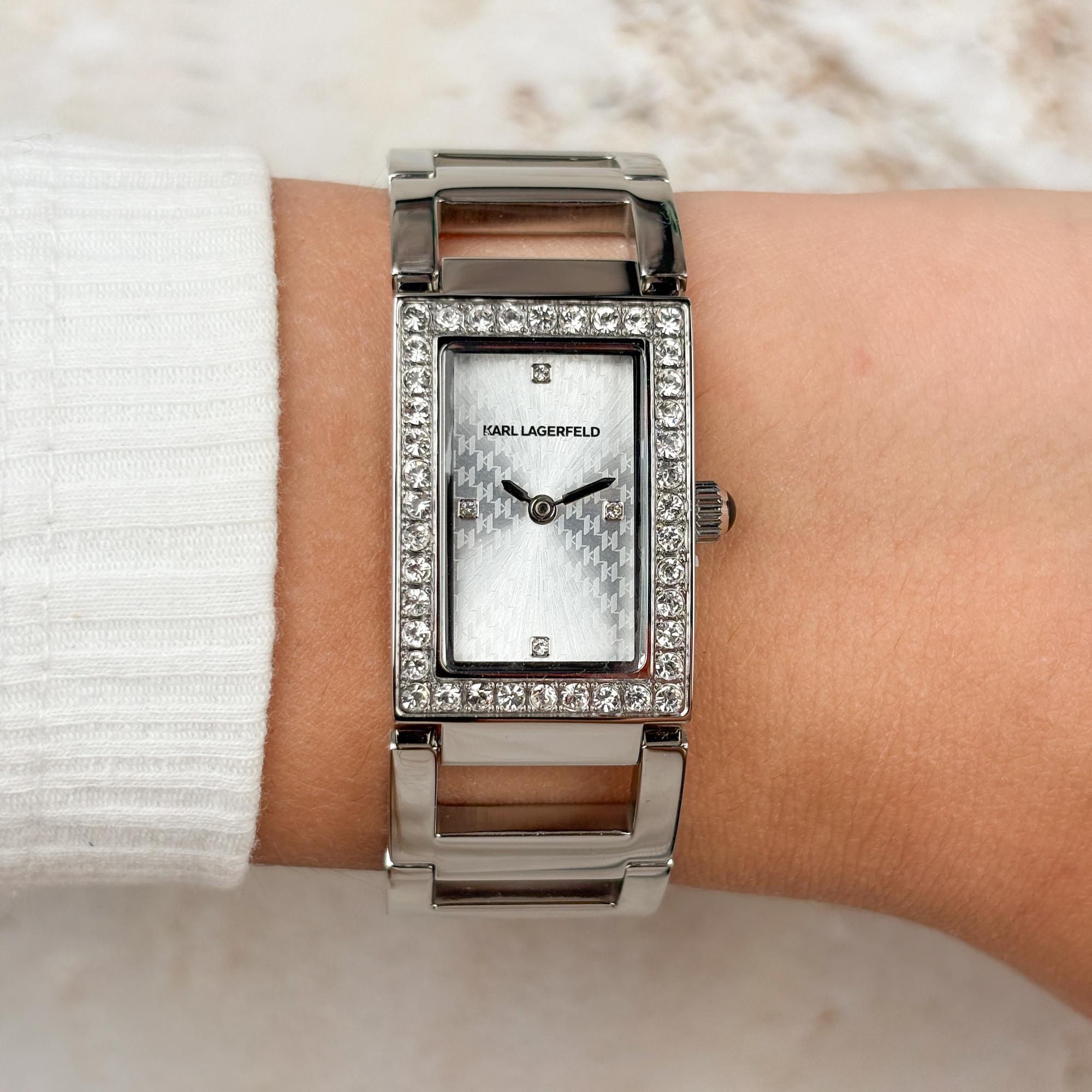zegarek Karl Lagerfeld R0553103504 srebrny Damskie - miniatura 10