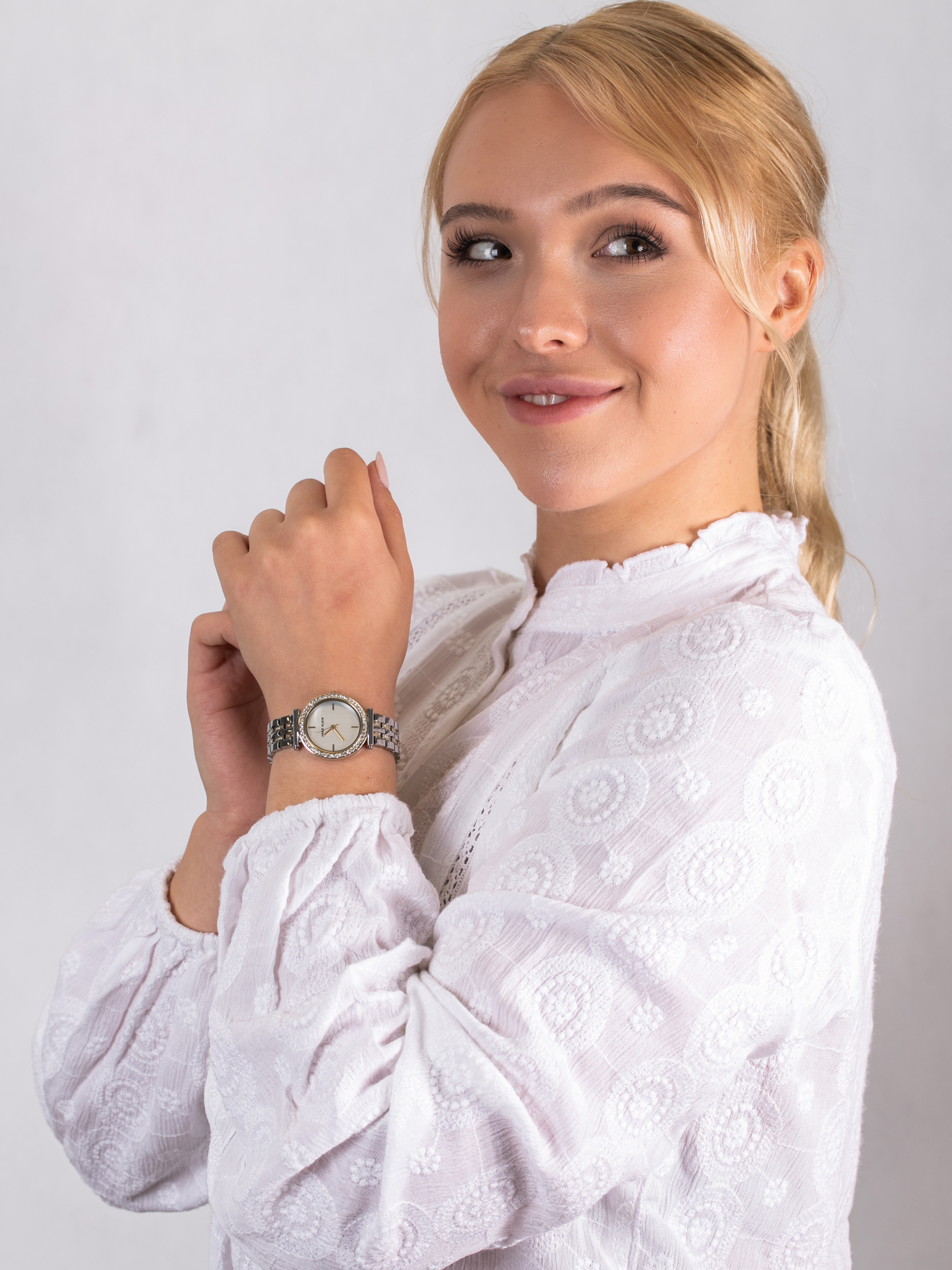 Anne Klein AK-3409SVTT zegarek damski Bransoleta - miniatura 2
