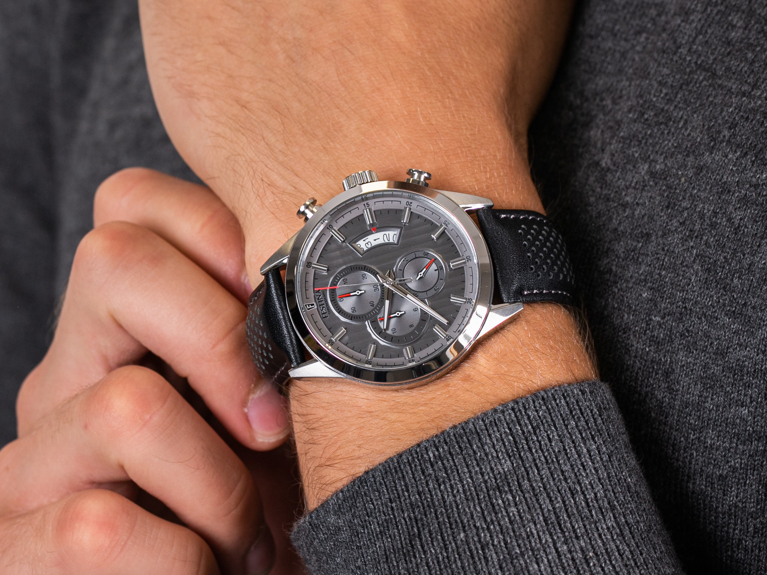 Festina F20271-3 Chronograph zegarek klasyczny Chronograf - miniatura 4