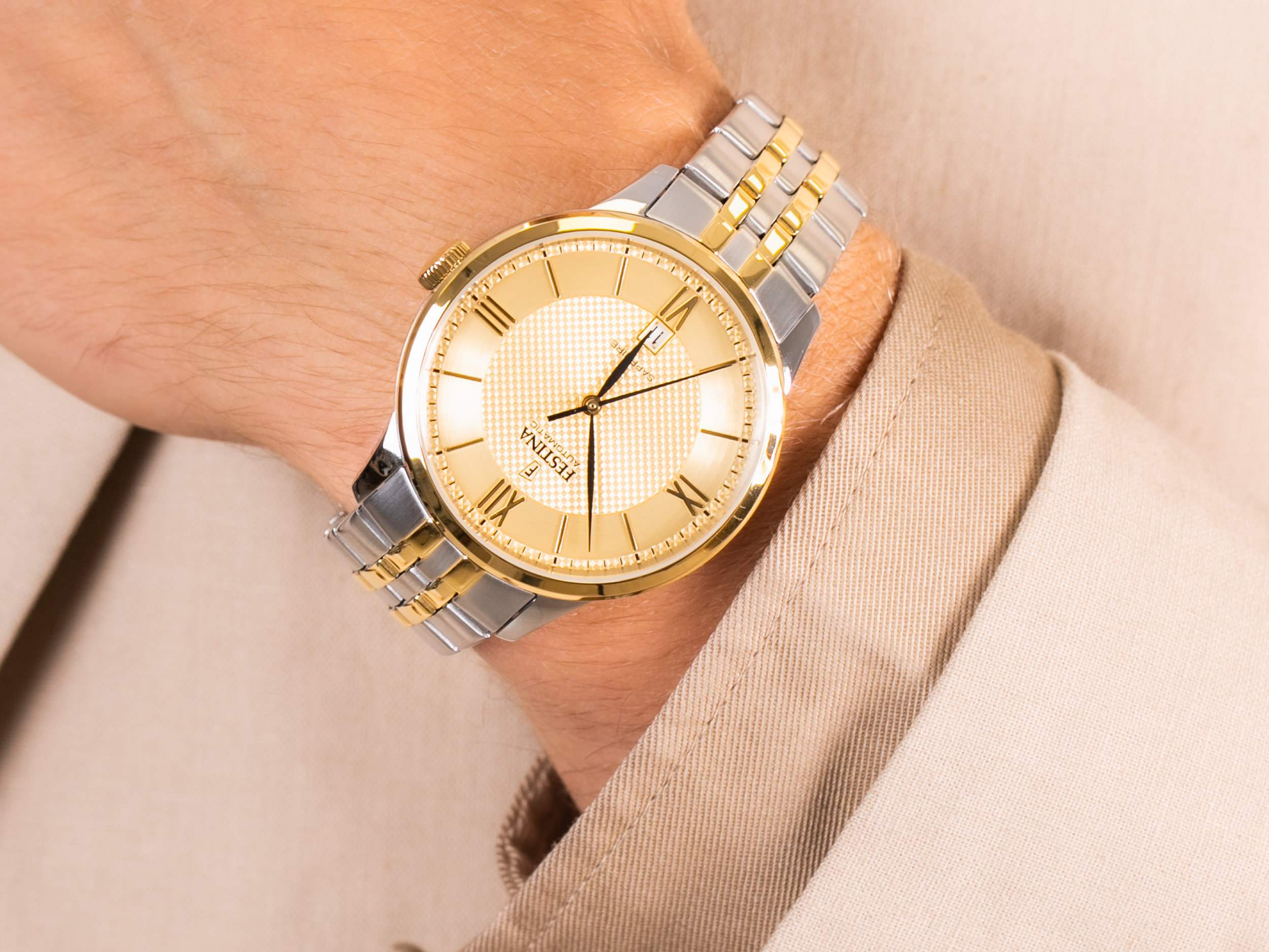 Festina F20483-1 Sapphire Automatic zegarek klasyczny Classic - miniatura 4