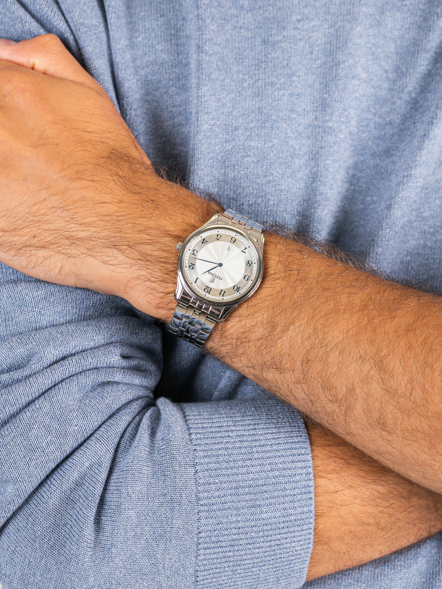 Festina F6856-2 męski zegarek Classic bransoleta - miniatura 3