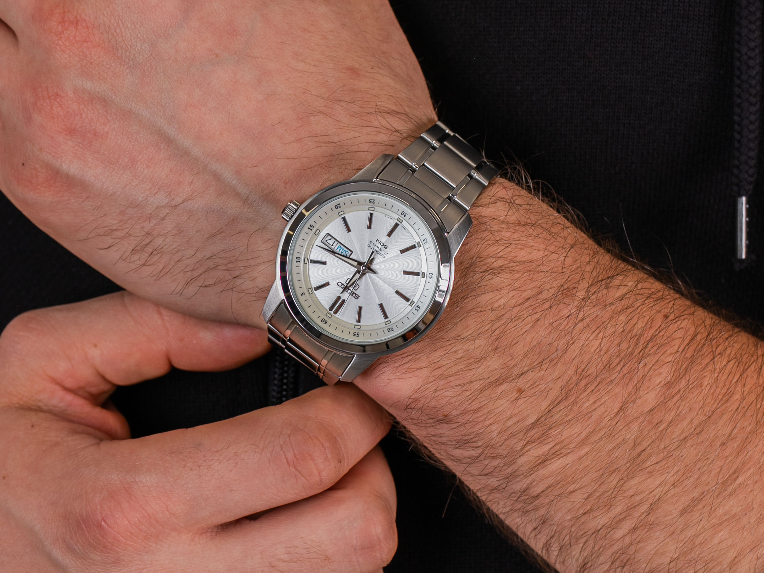 Seiko SNKM83K1 zegarek klasyczny Classic - miniatura 4