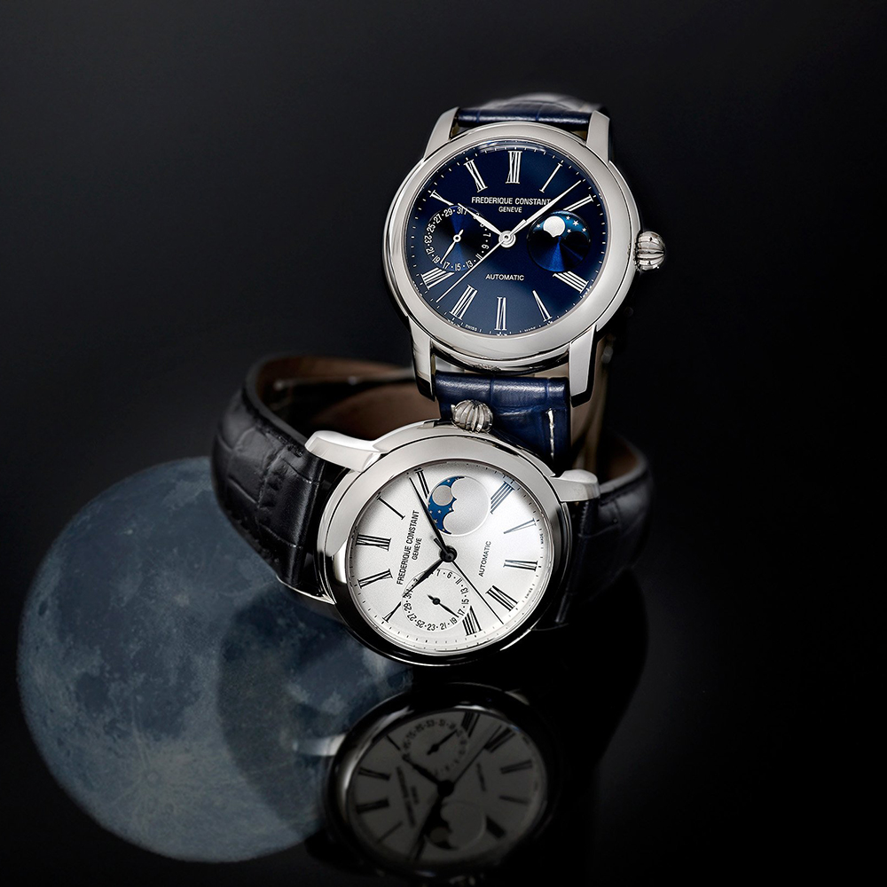 Frederique Constant FC-712MN4H6 CLASSIC MOONPHASE MANUFACTURE zegarek klasyczny Manufacture - miniatura 4