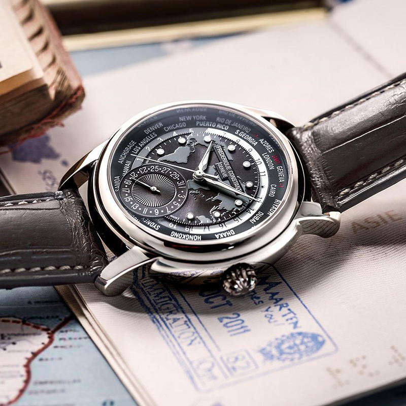 Frederique Constant FC-718DGWM4H6 CLASSIC WORLDTIMER MANUFACTURE LIMITED EDITION zegarek klasyczny Manufacture - miniatura 4