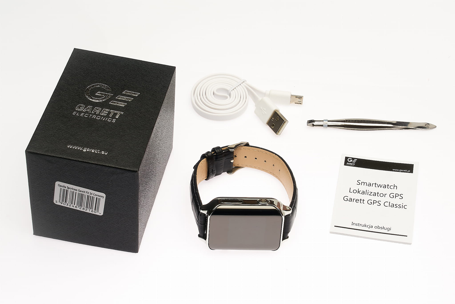 Garett 5903246281965 Smartwatch Garett GPS Classic Czarny zegarek klasyczny Męskie - miniatura 4
