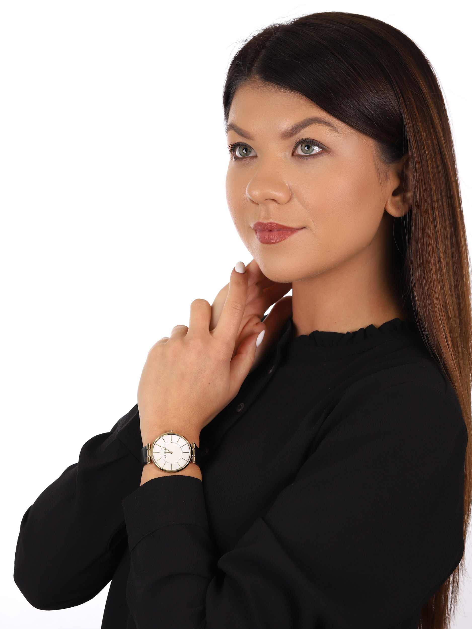 Anne Klein AK-3696SVBK zegarek damski Pasek - miniatura 2
