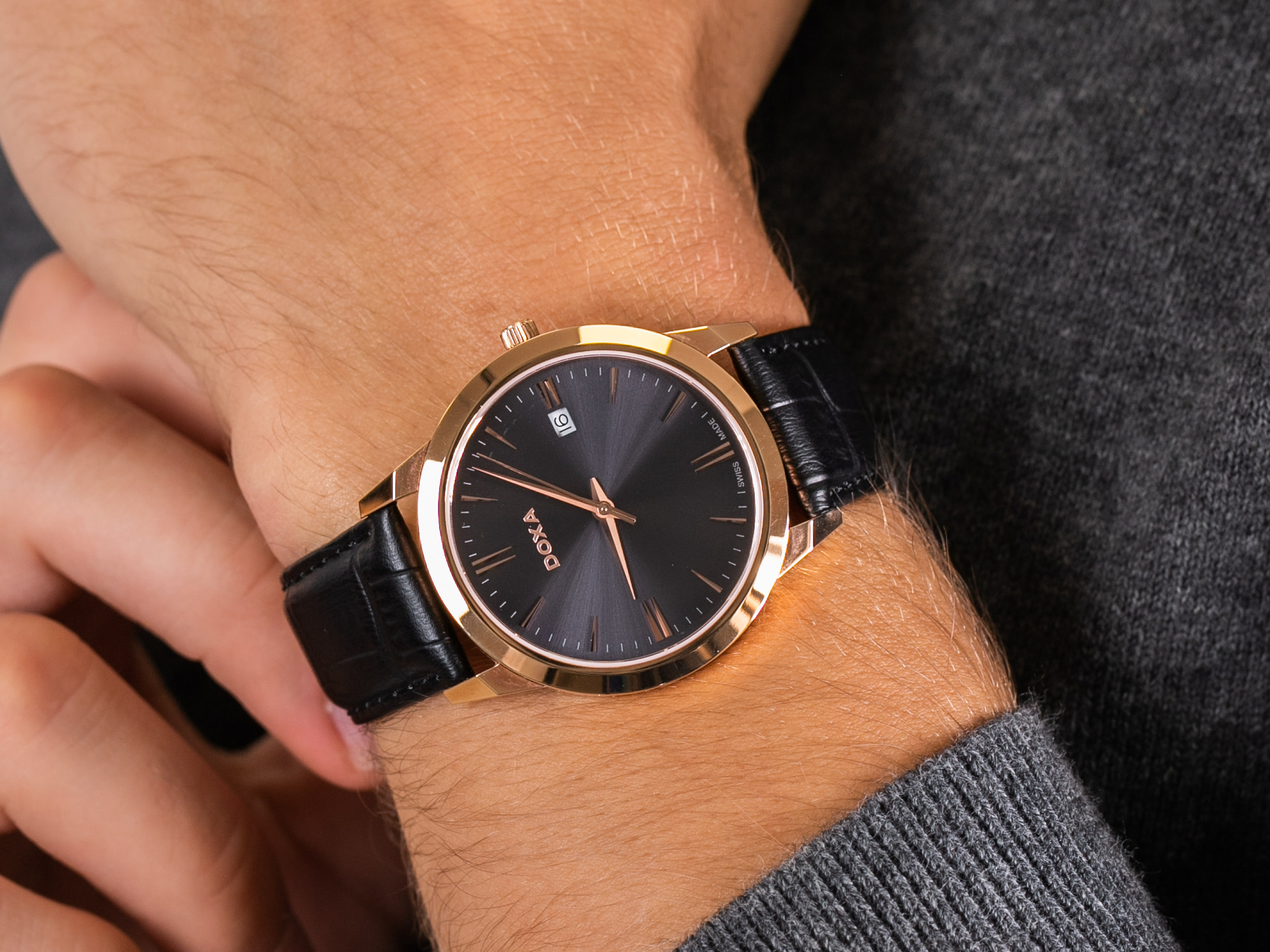 Doxa 106.90.121.01 zegarek klasyczny Slim Line - miniatura 4