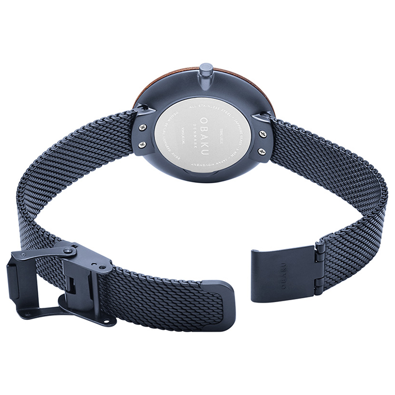 Obaku Denmark V245LXLLML zegarek niebieski klasyczny Slim bransoleta - miniatura 6