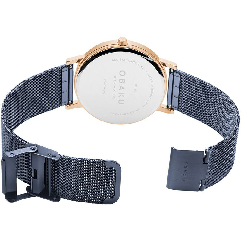 Obaku Denmark V248GXVLML BRINK - OCEAN zegarek klasyczny Slim - miniatura 4