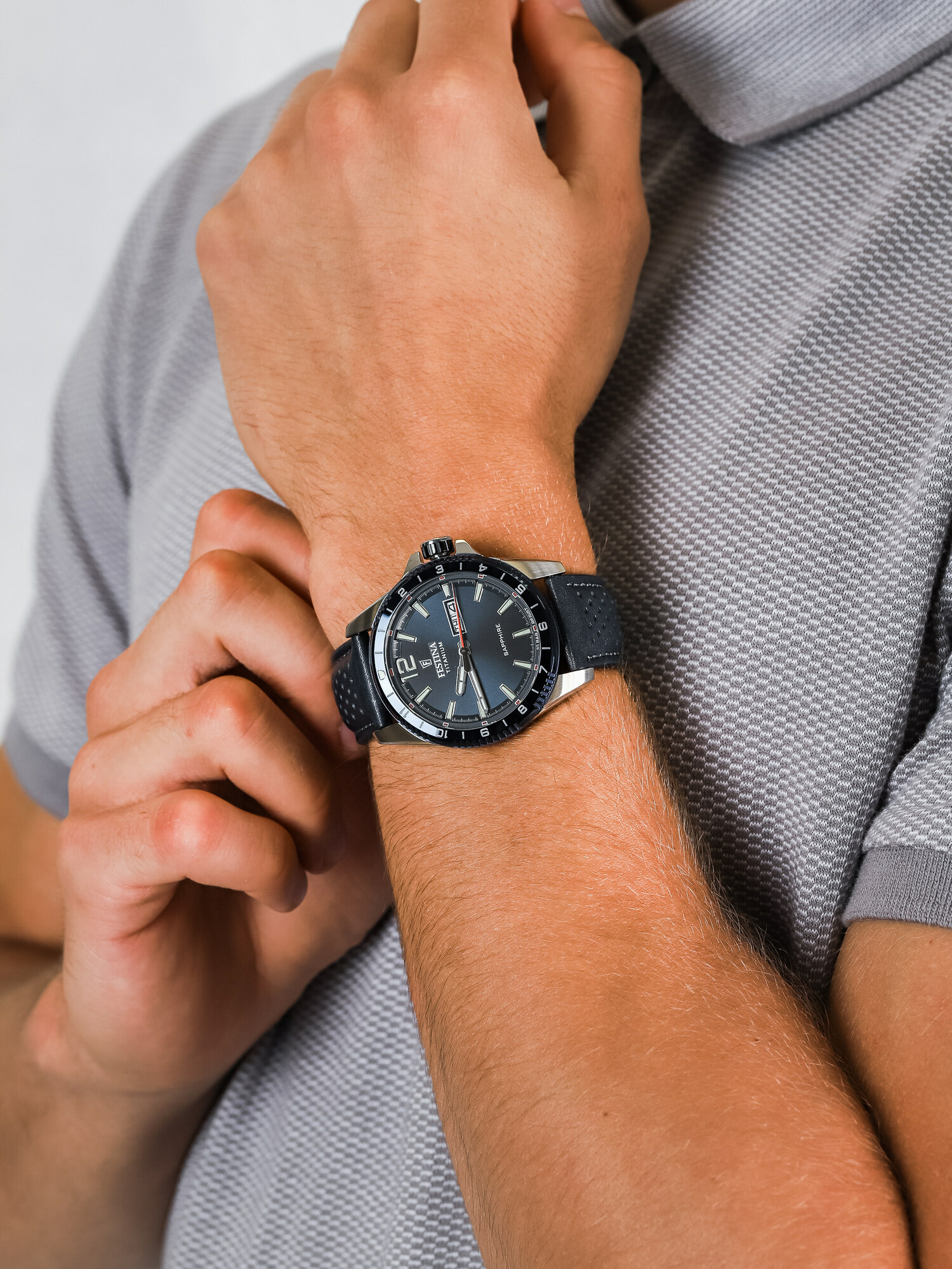 Festina F20530-2 męski zegarek Titanium pasek - miniatura 3