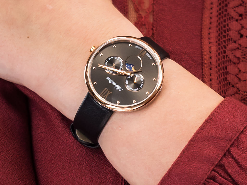 Adriatica A3732.R286QF Moonphase zegarek klasyczny Pasek - miniatura 4