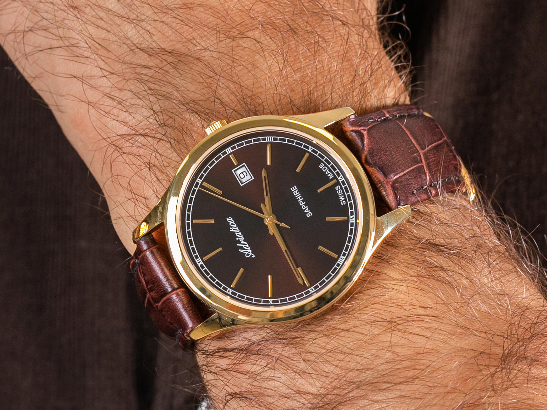 Adriatica A8258.121GQ zegarek klasyczny Pasek