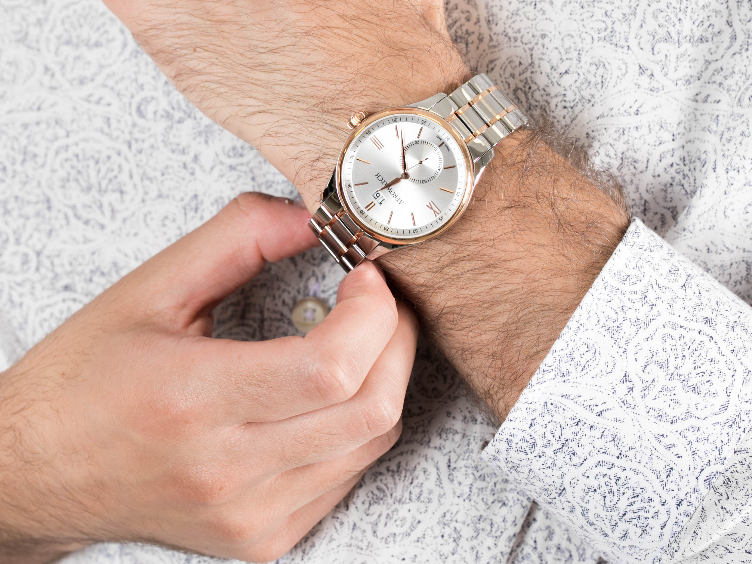 Aerowatch 41985-BI02-M RENAISSANCE QUARTZ zegarek klasyczny Renaissance - miniatura 4