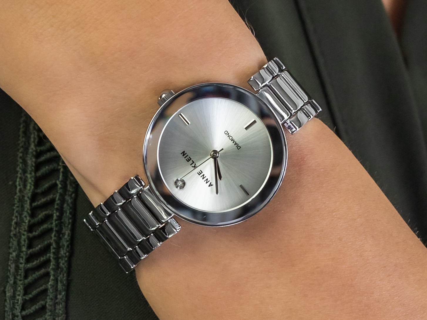 Anne Klein AK-1363SVSV zegarek klasyczny Bransoleta