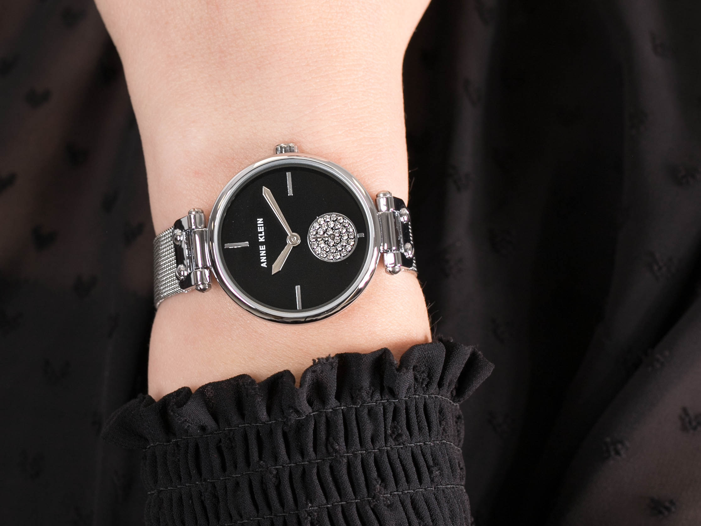 Anne Klein AK-3001BKSV zegarek klasyczny Bransoleta - miniatura 4