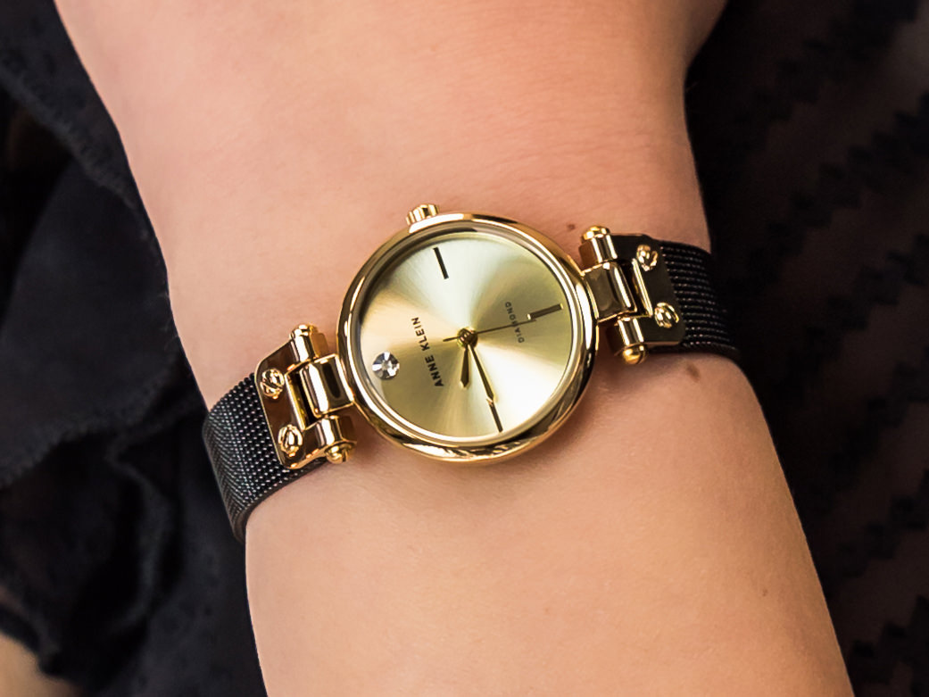 Anne Klein AK-3003CHBK zegarek klasyczny Bransoleta - miniatura 4