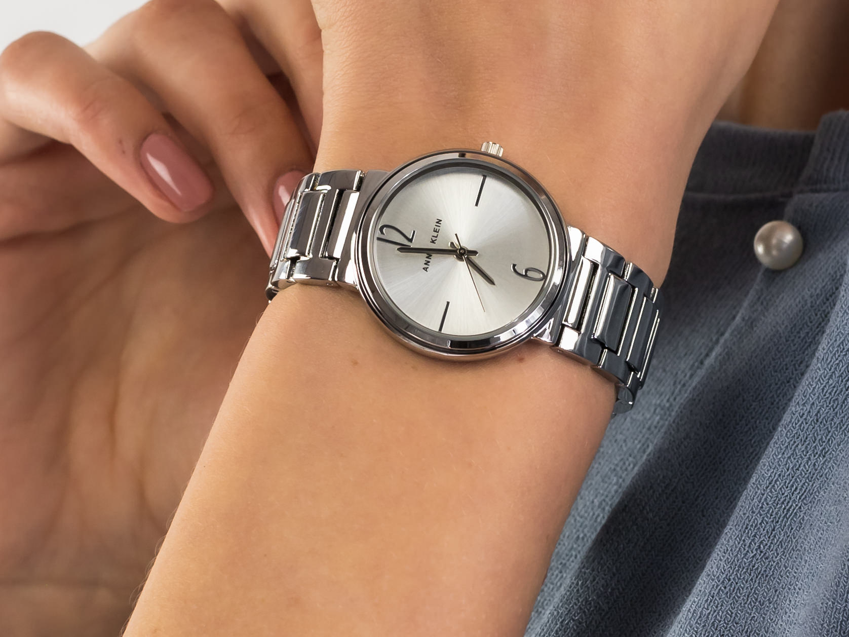 Anne Klein AK-3169SVSV zegarek klasyczny Bransoleta - miniatura 4