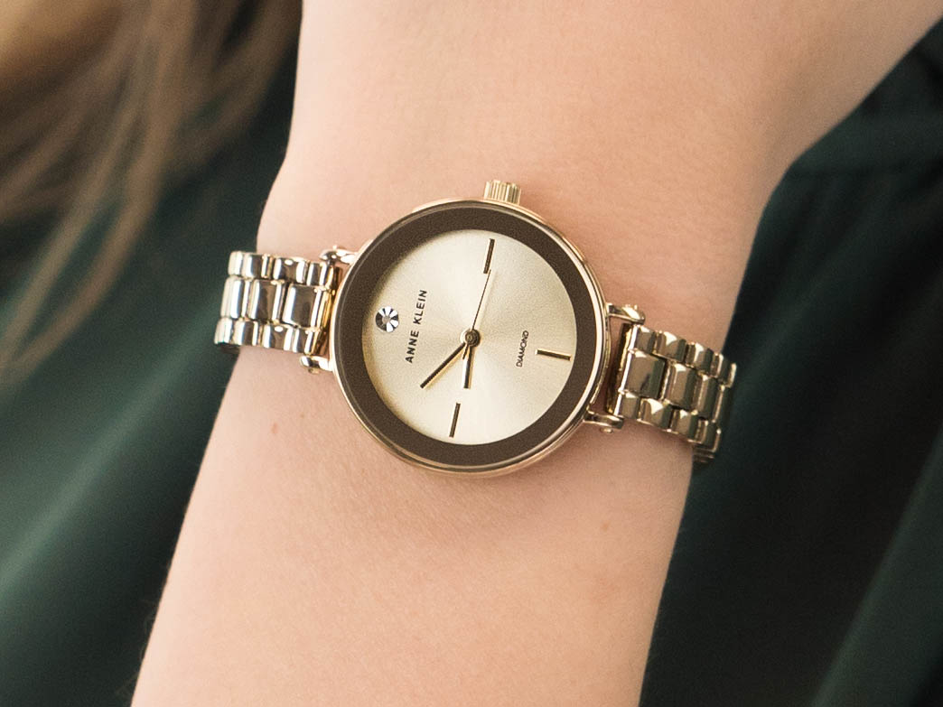 Anne Klein AK-3386CHGB zegarek klasyczny Bransoleta - miniatura 4